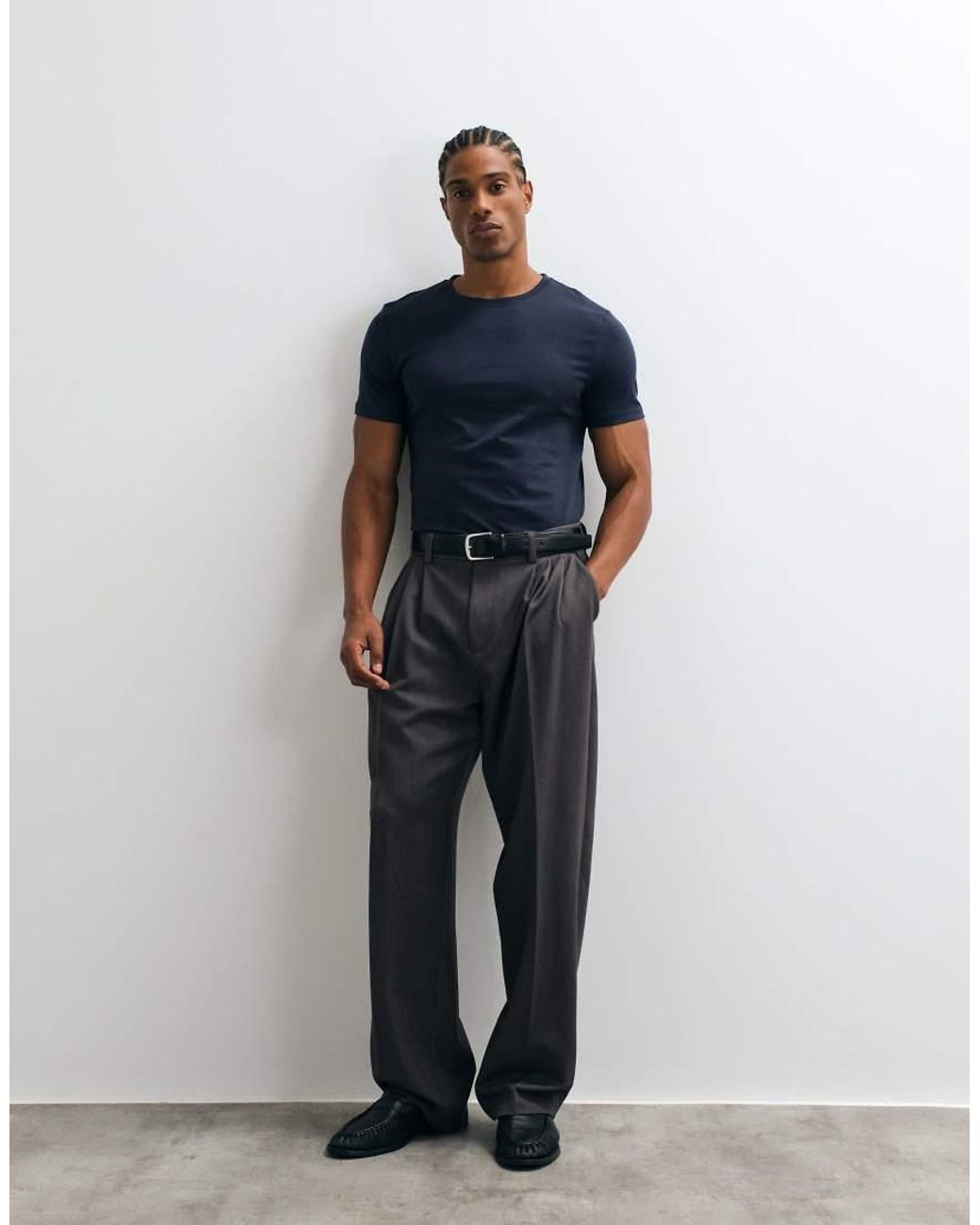 ASOS Blue Premium Supima® Cotton Slim Fit T-shirt for men