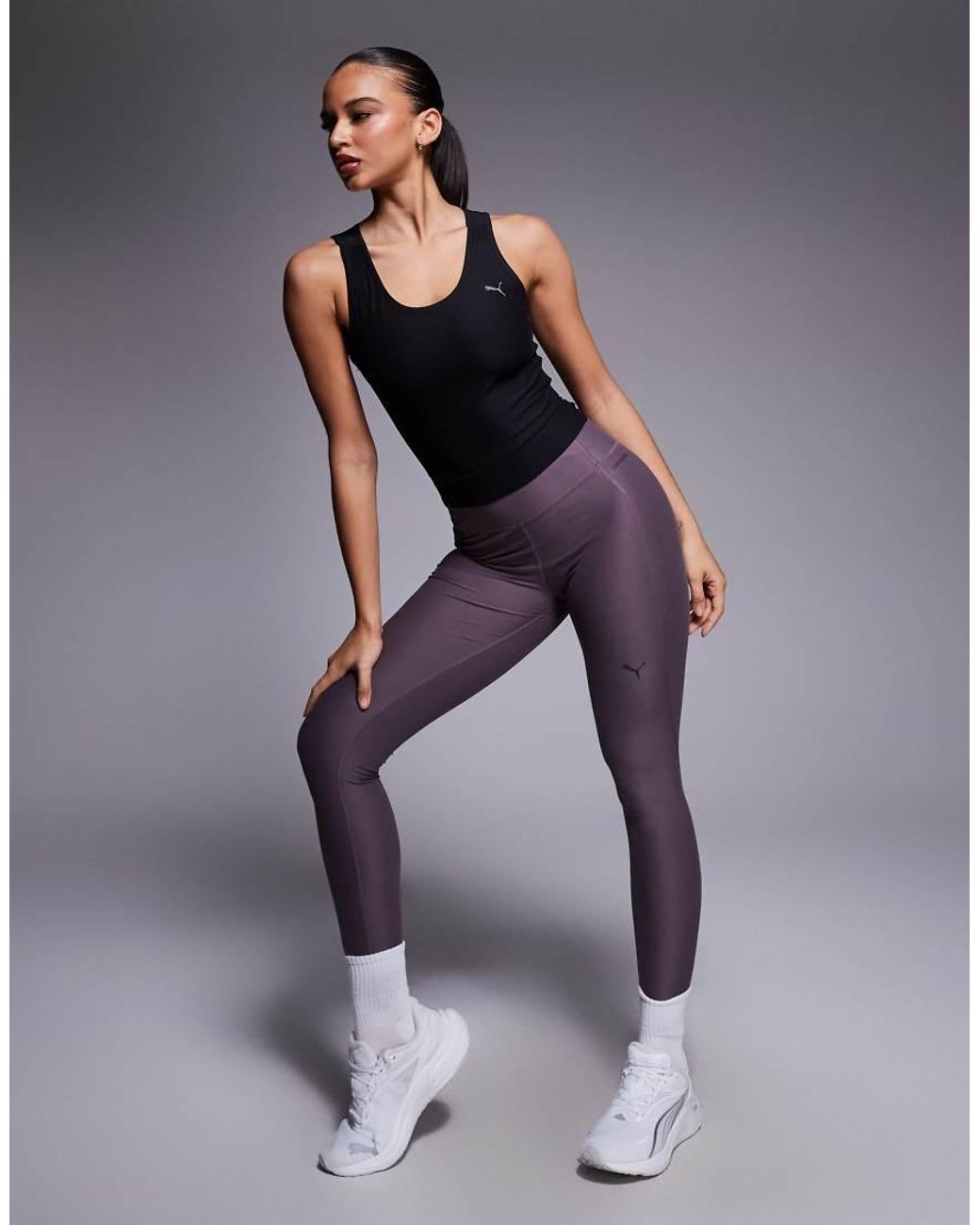PUMA Black Cloudspun Twist Tank Top
