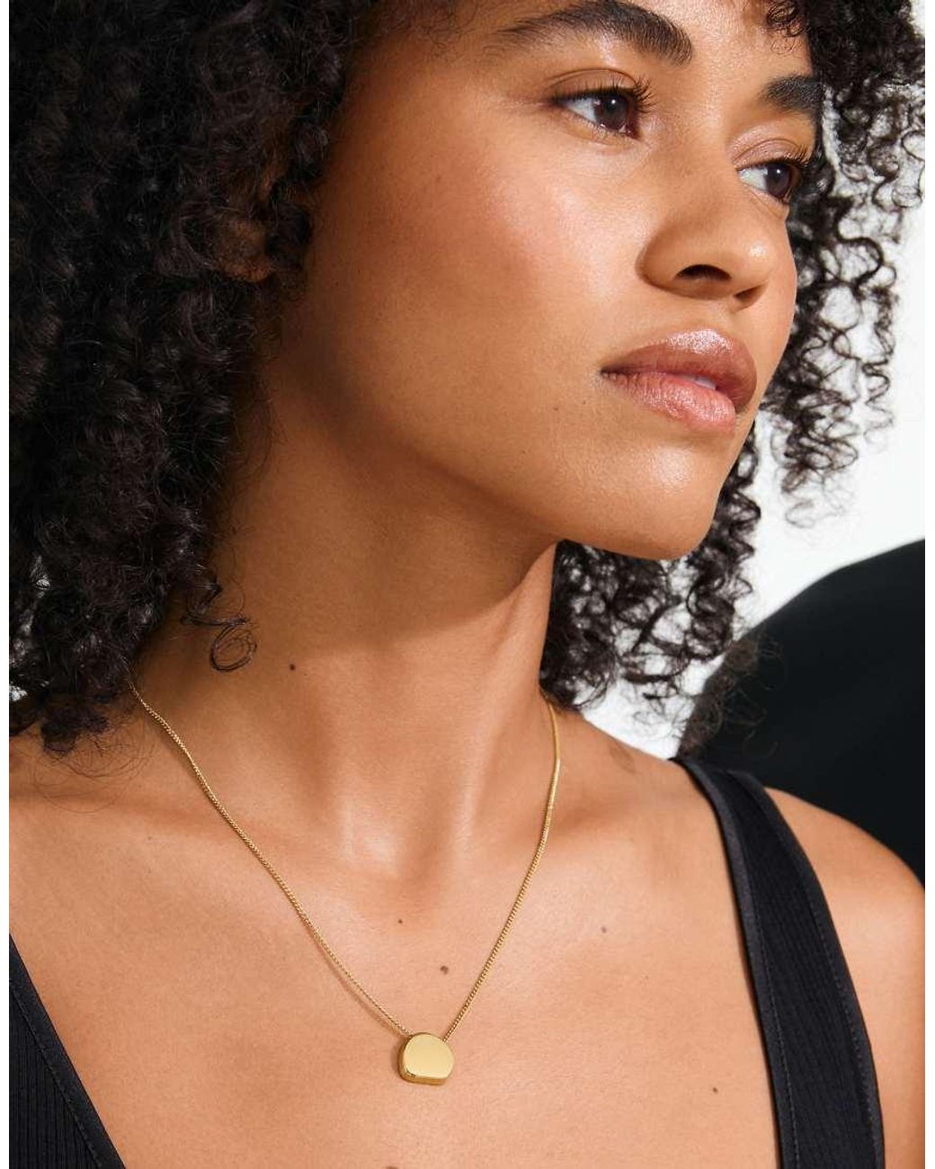 Pilgrim Metallic Presence Coin Necklace