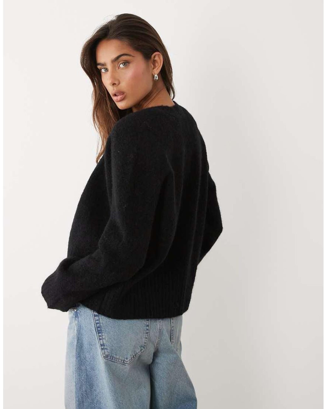 ASOS Black Edge To Edge Cardigan