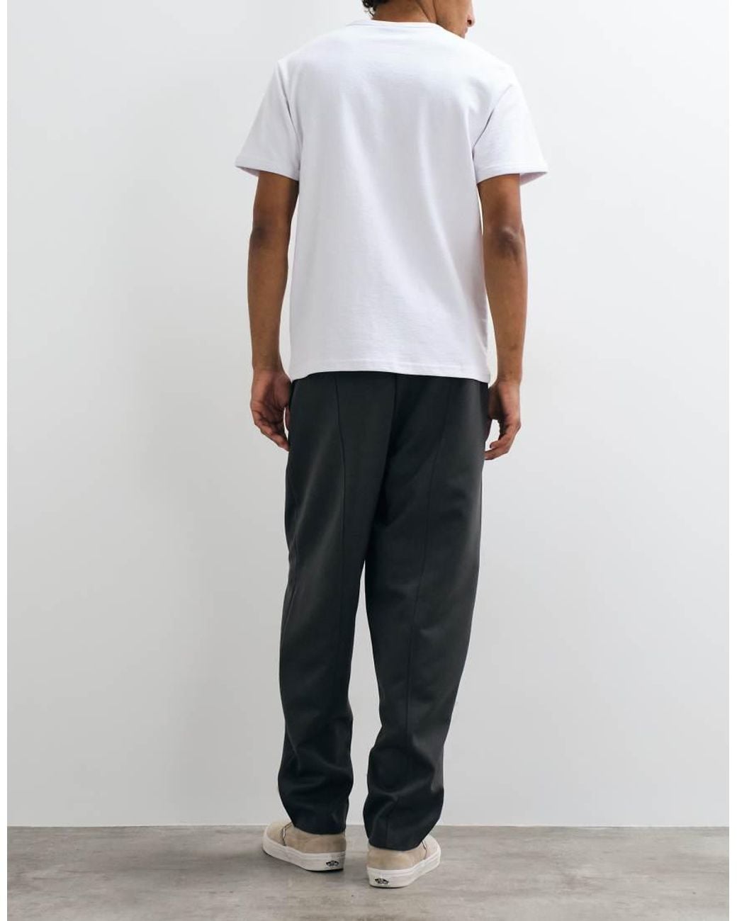 ASOS White Tailored Elasticated Oversized Tapered Trousers for men