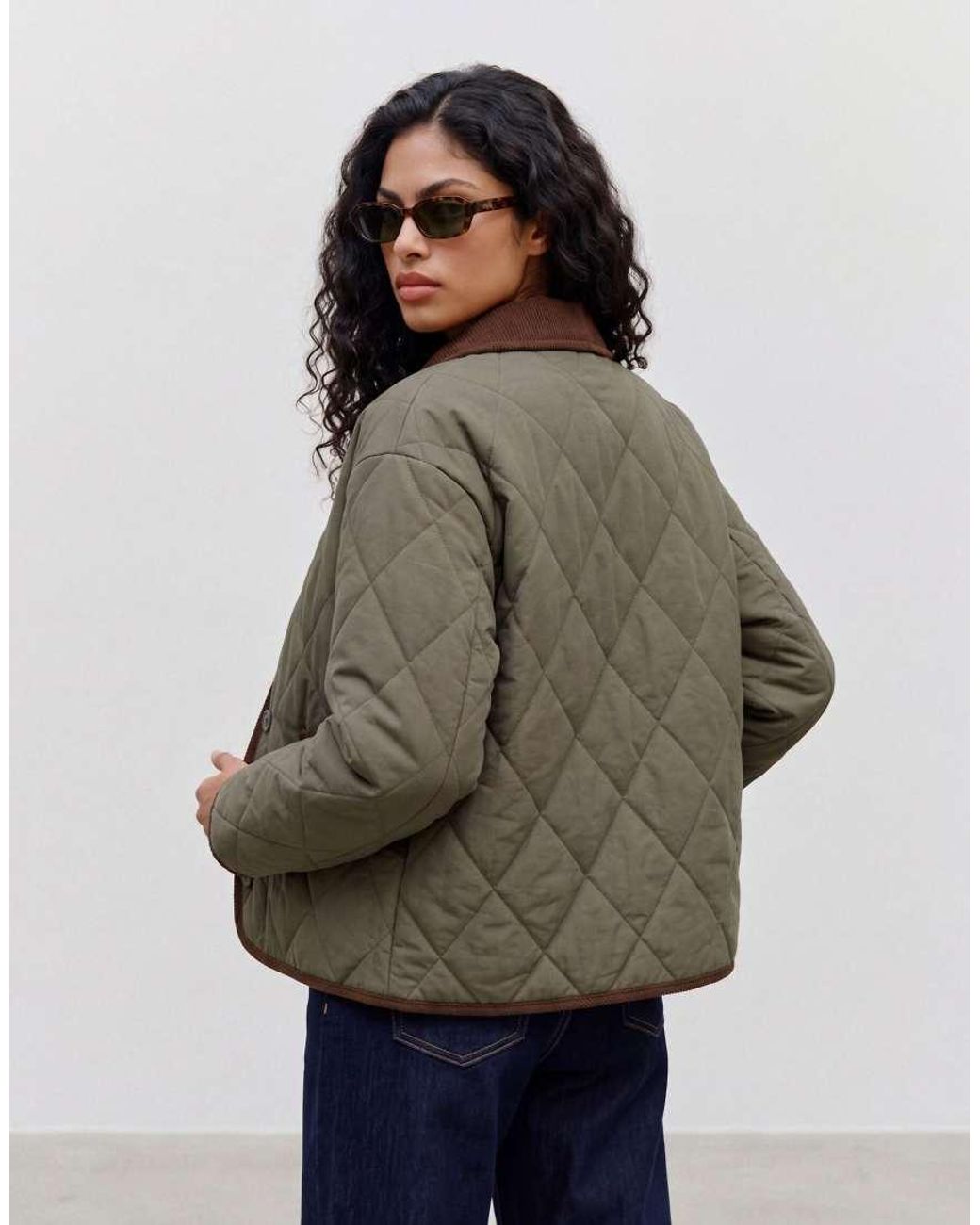 Vero Moda Brown Quilted Jacket