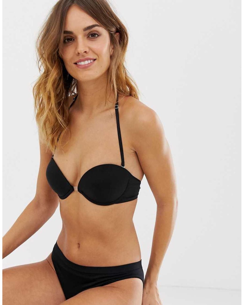 Wonderbra Black Ultimate Silhouette Multiway Strapless Bra