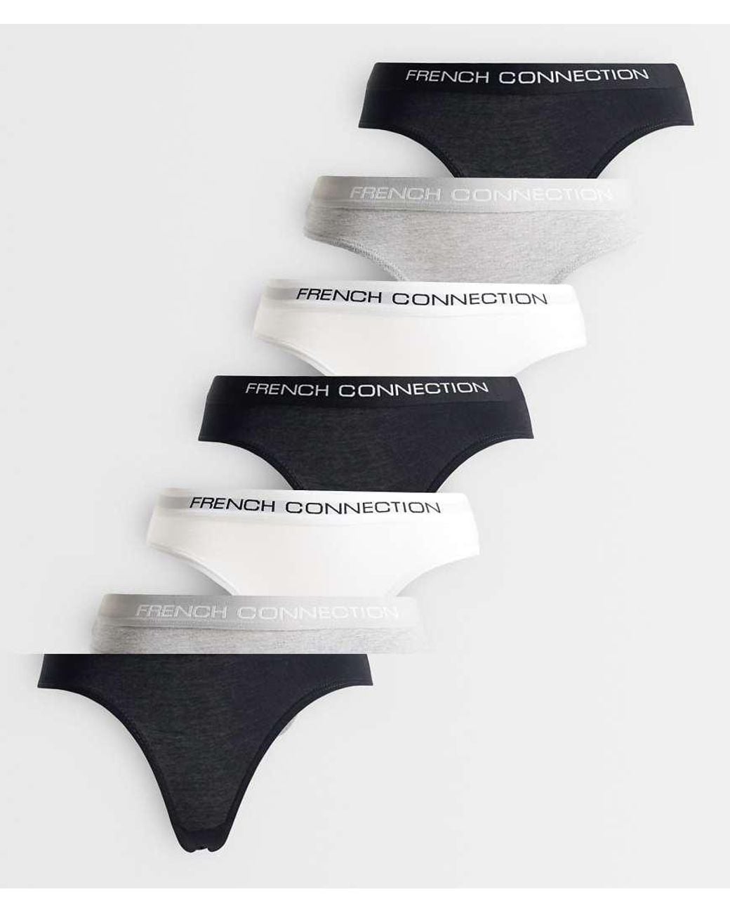 French Connection White 7 Pack Briefs