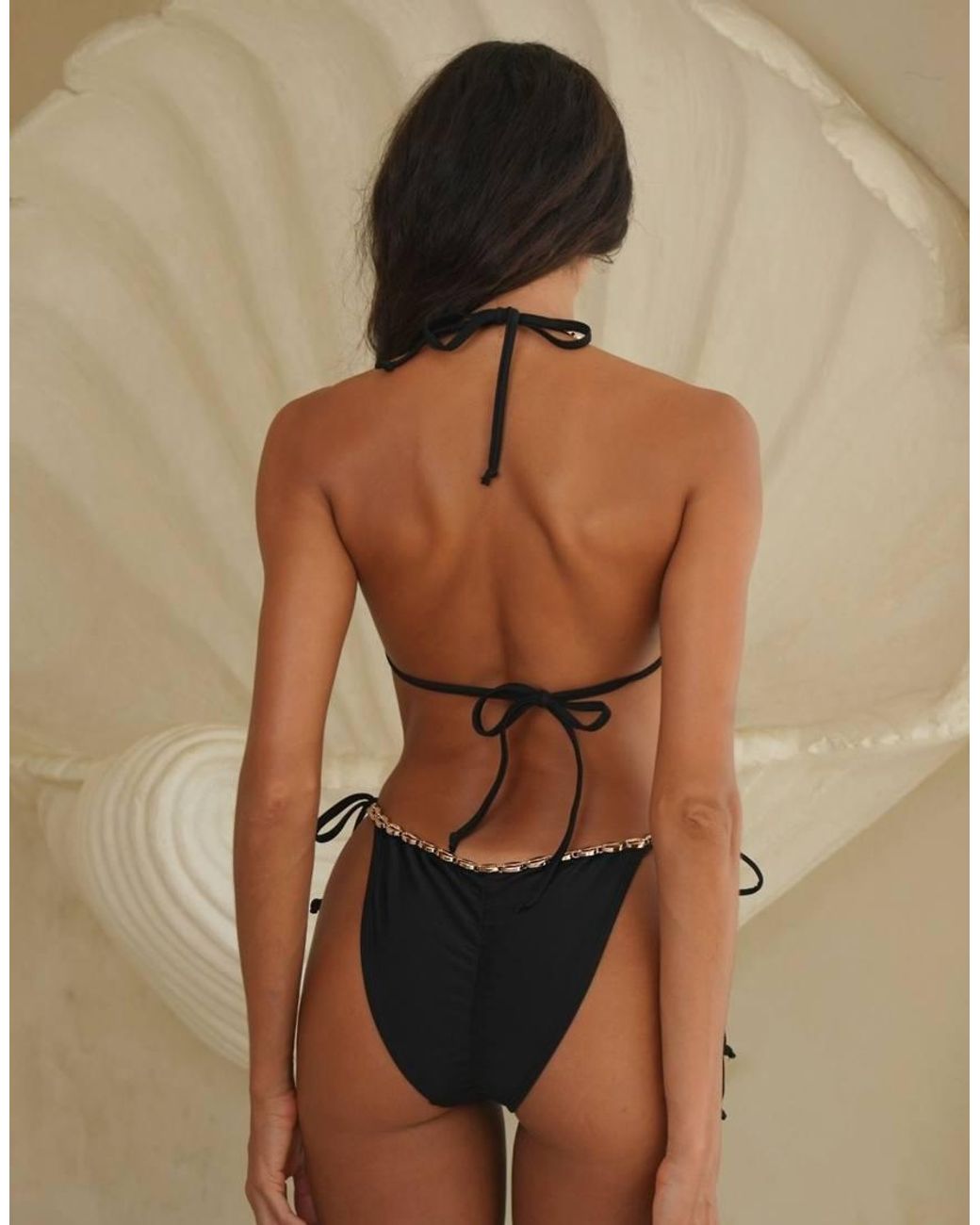 Moda Minx Brown Deauville Tie Side Brazilian Bikini Bottom