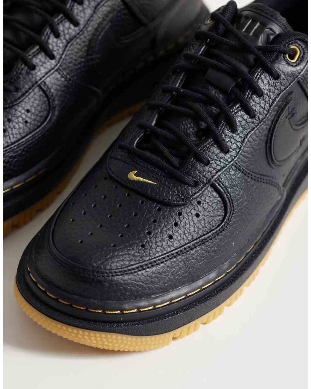 Nike Blue Air Force 1 Luxe Trainers With Chunky Gum Sole for men
