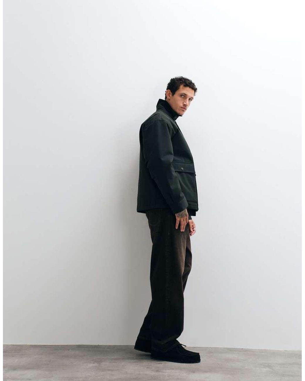 Carhartt Blue Quentin Jacket With Contrast Collar for men