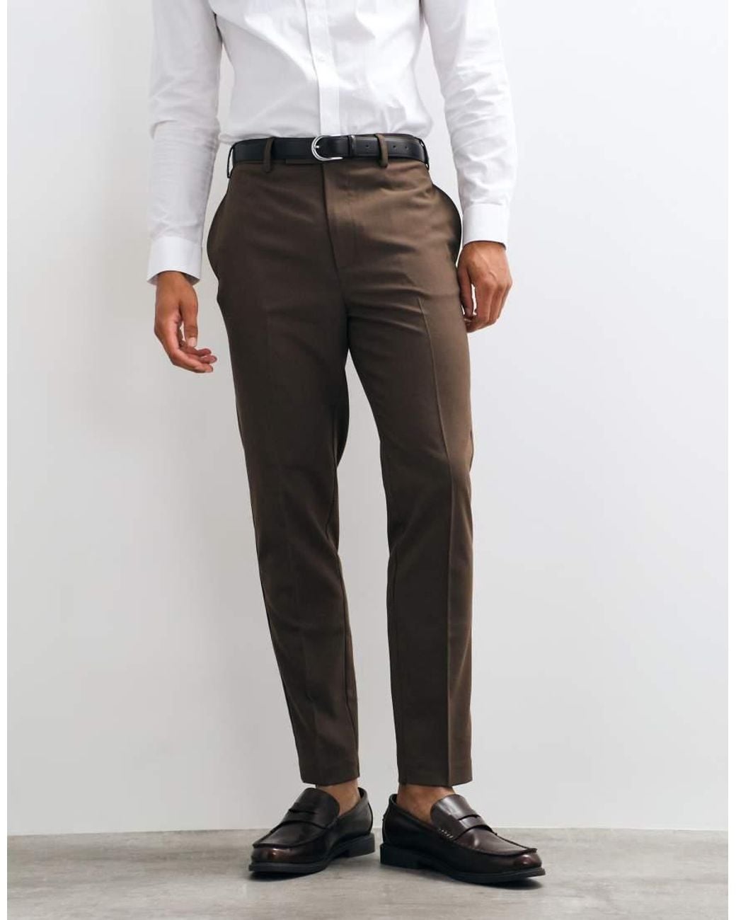 ASOS White Tailored Tapered Trousers for men
