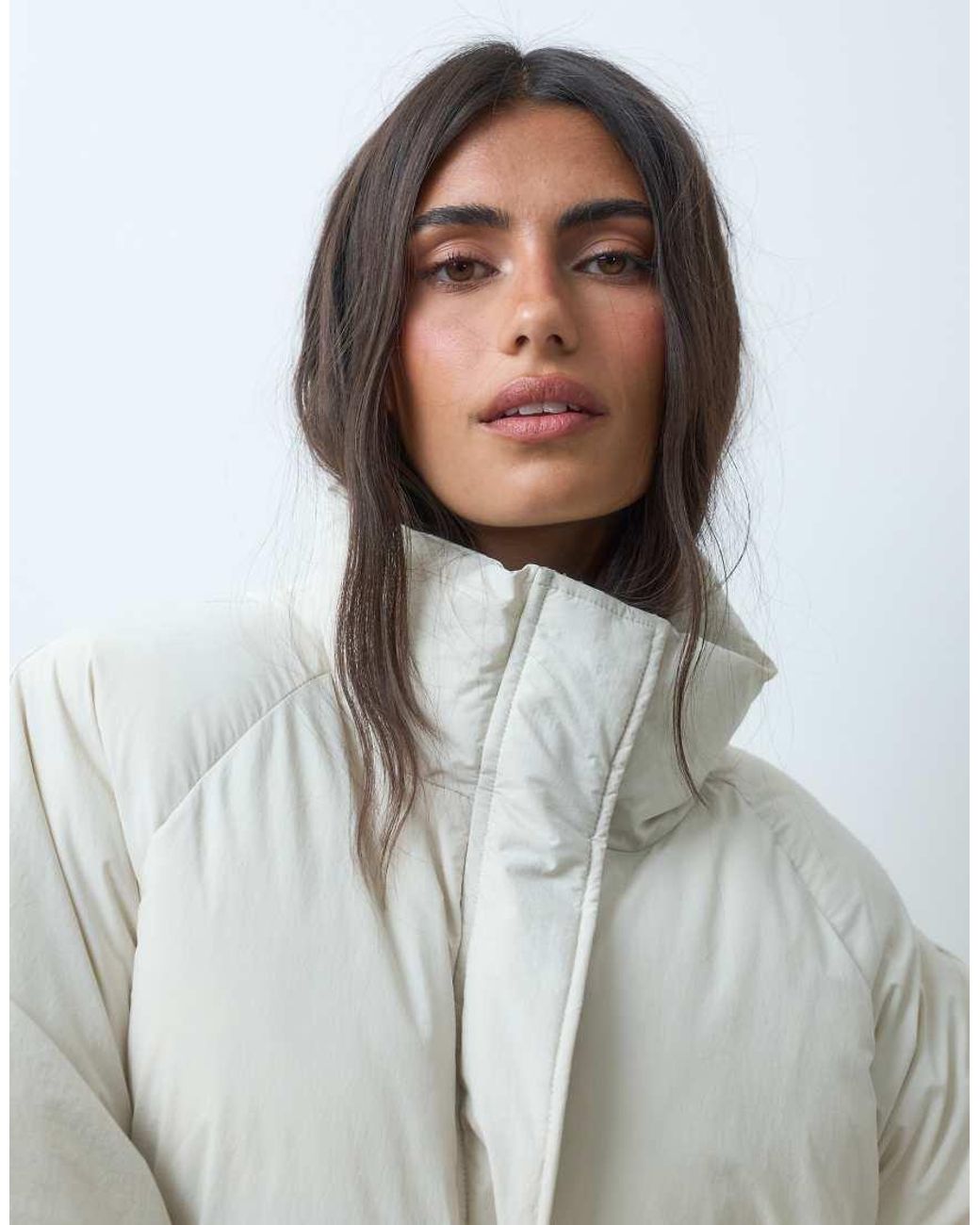 ASOS Green Short Funnel Neck Padded Jacket