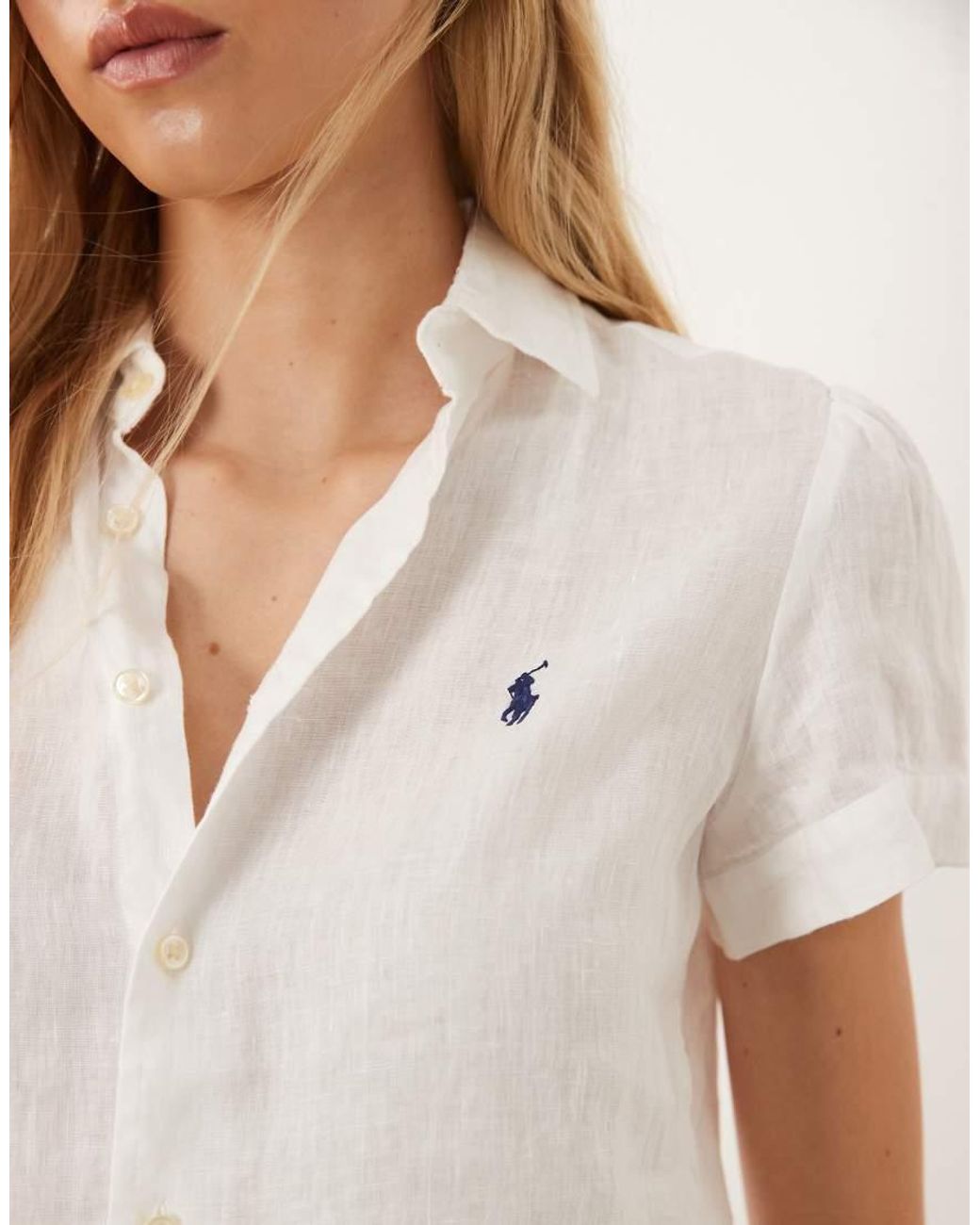 Polo Ralph Lauren Natural Woven Short Sleeve Sport Shirt