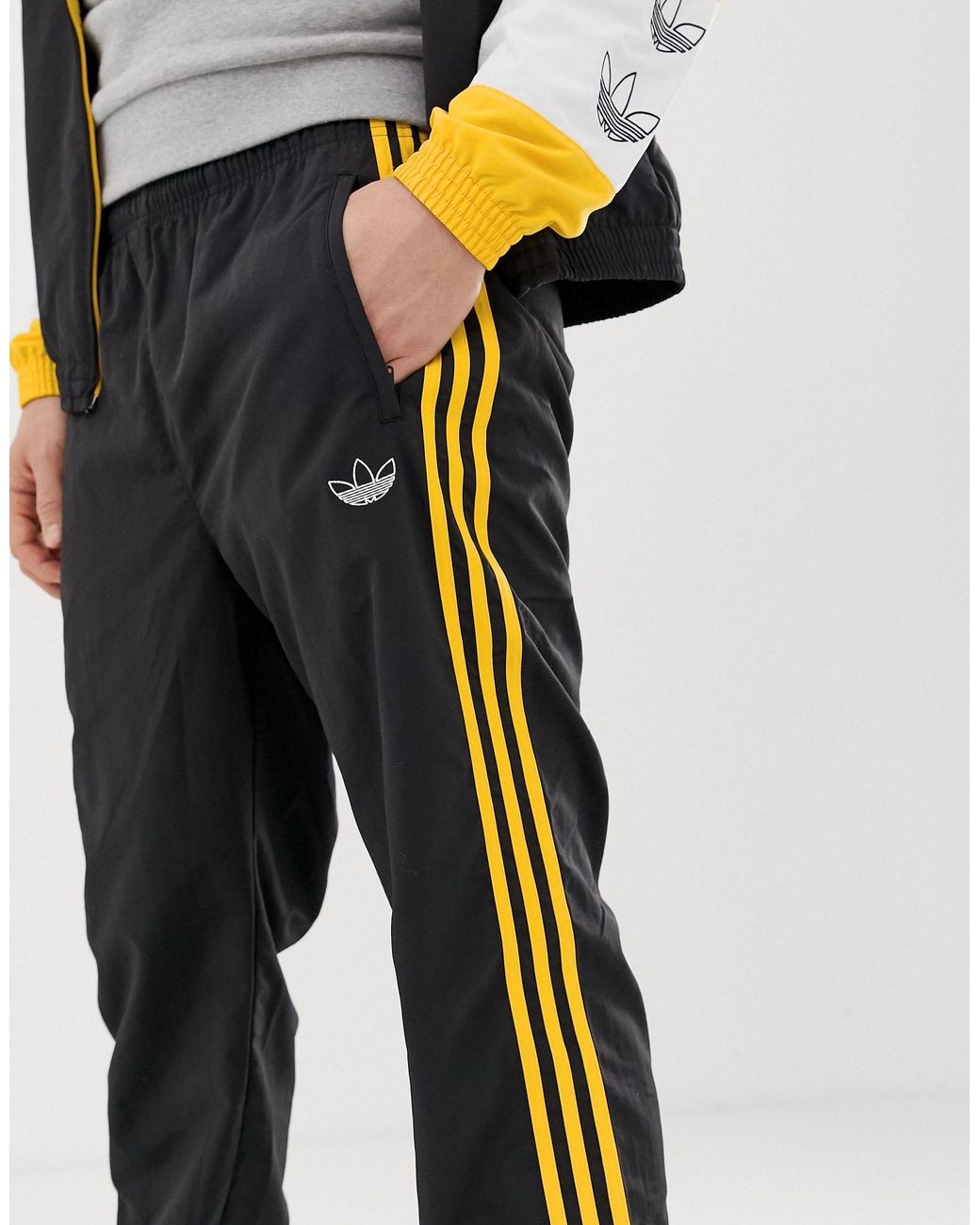 Woven 3 Stripe Joggers adidas Originals pour homme en coloris Noir | Lyst