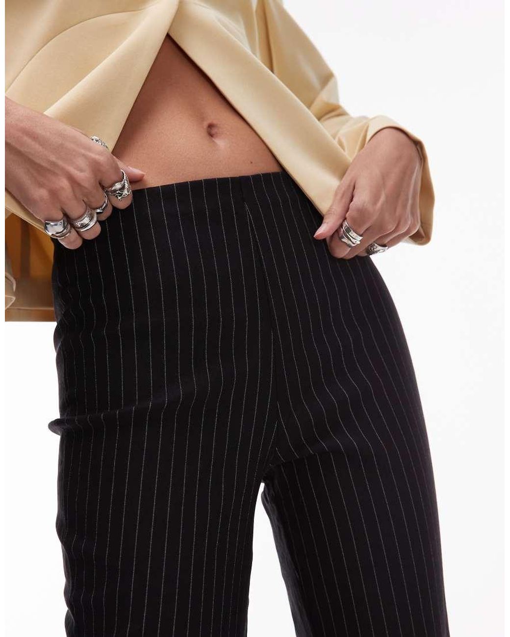 ASOS White Bengaline Capri Trouser With Split