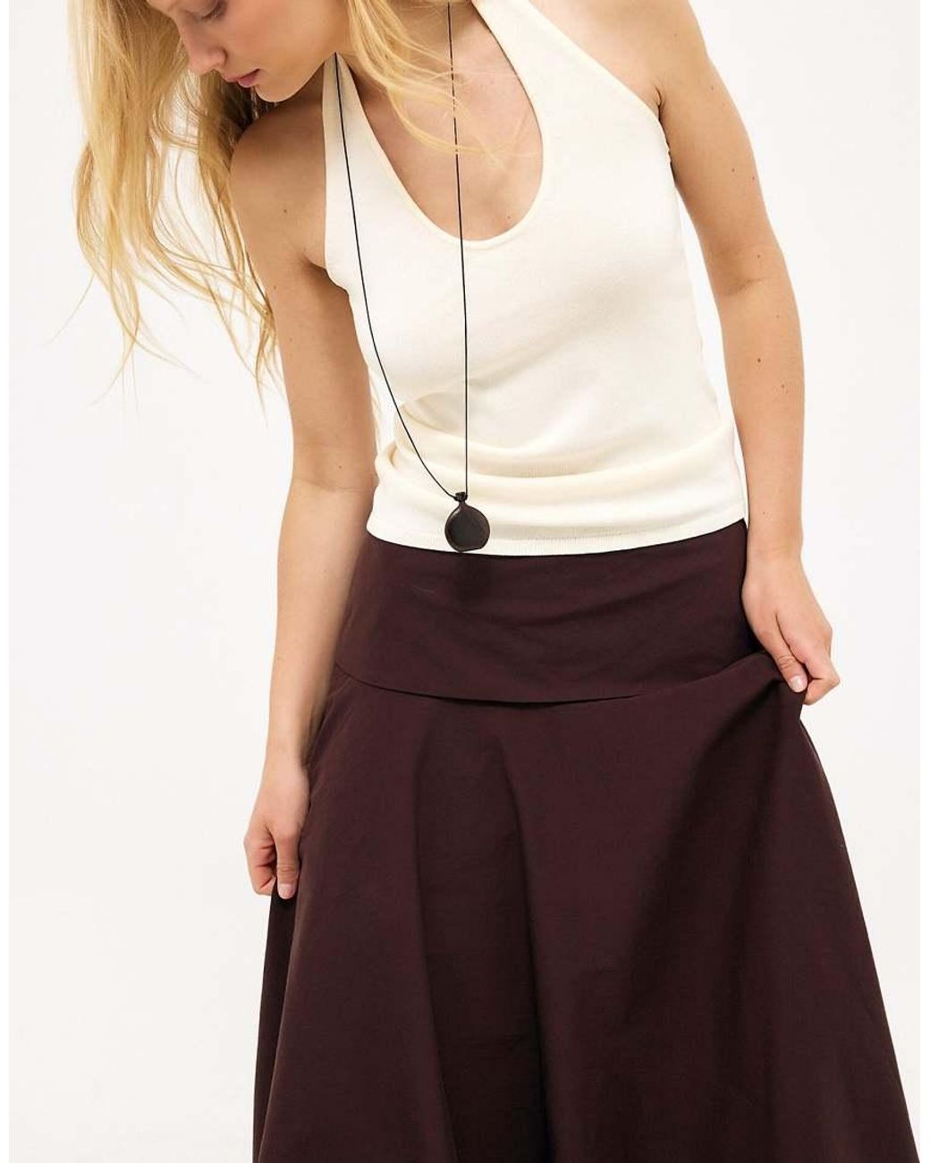 NA-KD White Maxi Skirt