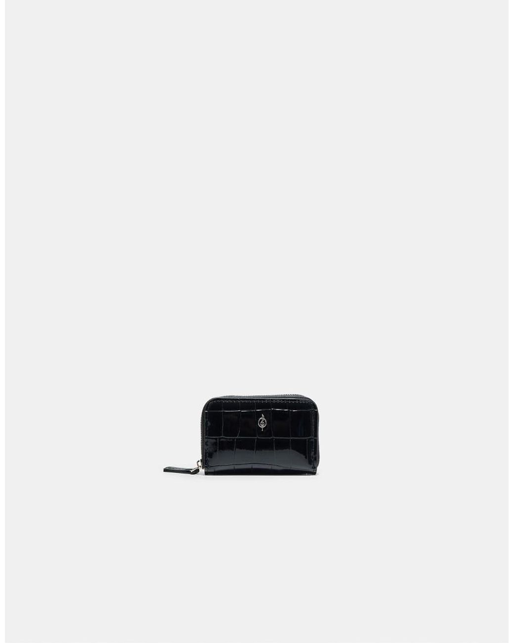Stradivarius White Zipped Purse