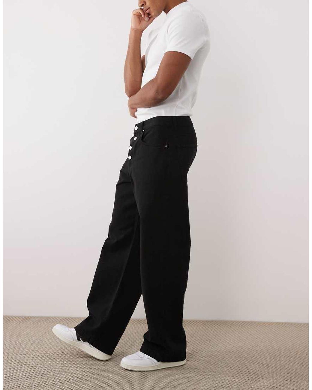 ASOS White baggy Trouser for men