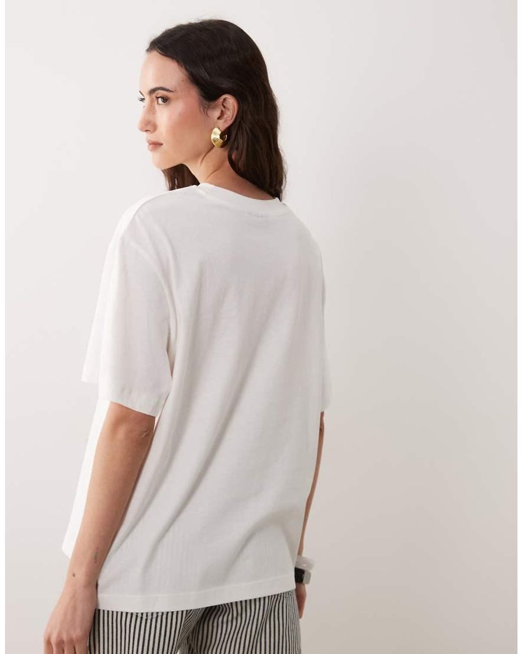 ASOS White Oversized T-shirt With Banana Tree Graphic