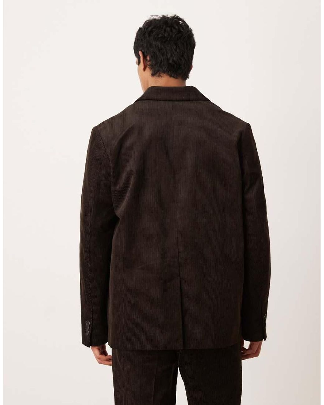 ARKET Black Co-Ord Cotton Rich Cord Tailored Blazer for men