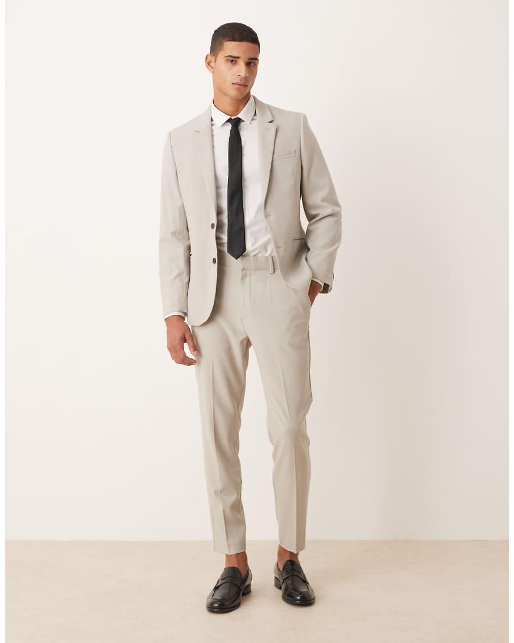 ASOS Natural Slim Suit Jacket for men