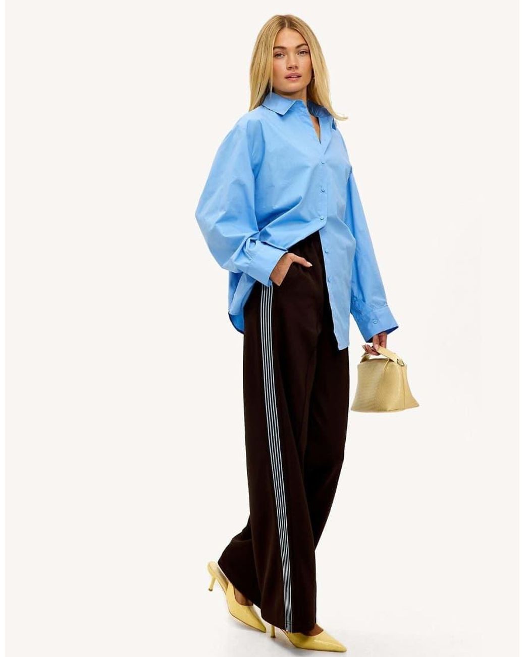 Loavies White Falling Into Autumn Wide Trousers