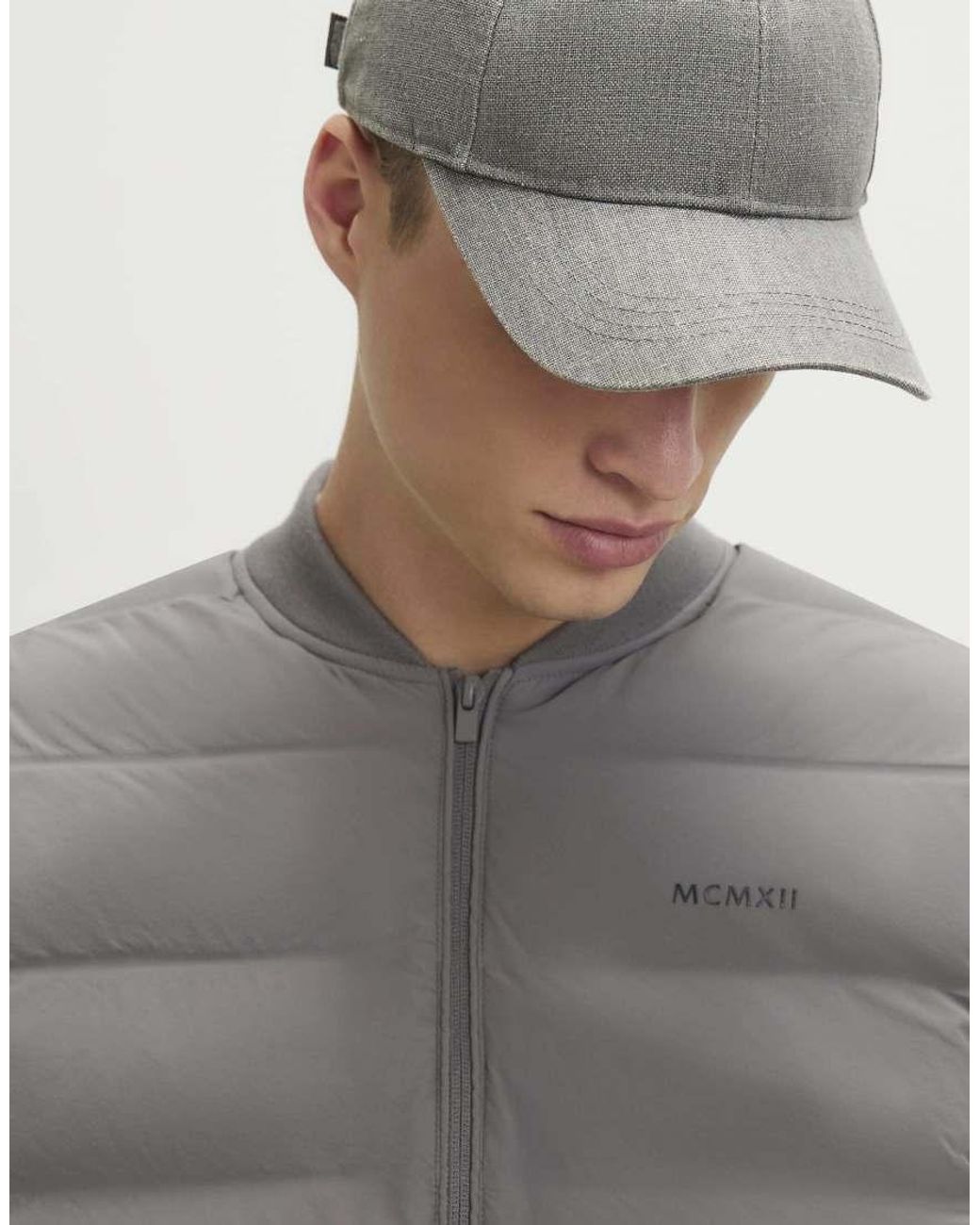 River Island Gray Muscle Fit Mcmxii Gilet for men