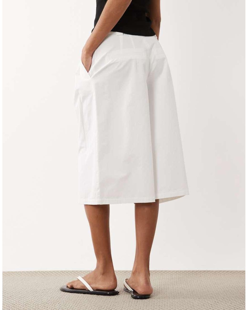 Jdy White Tailored Bermuda Shorts
