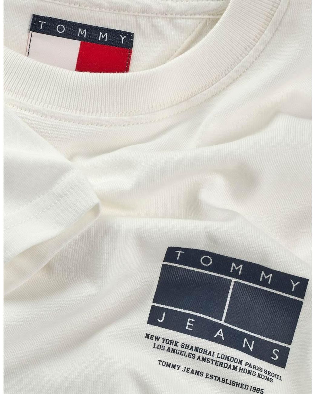 Tommy Hilfiger White Graphic T-shirt for men