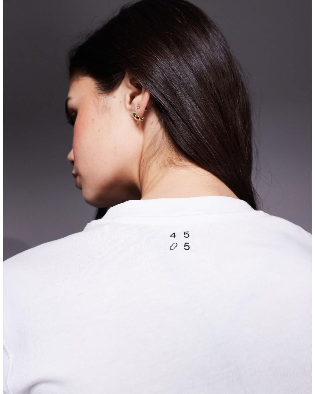 4505 White Icon Cotton Boxy T-shirt With Quick Dry Finish