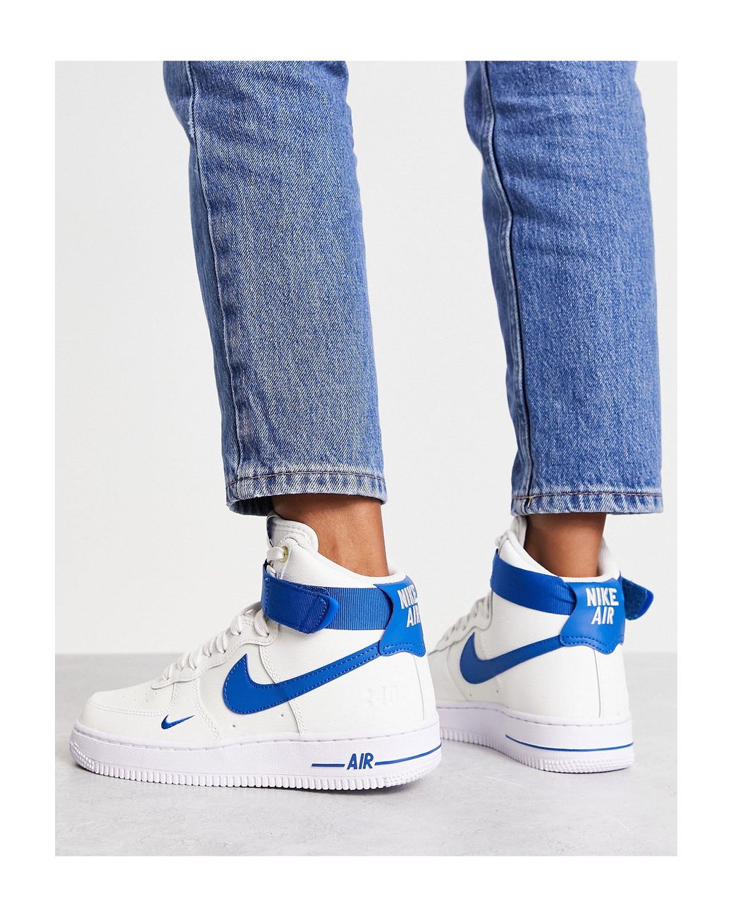 Nike air force 1 hi se 40th anniversary sneaker in Blau Lyst AT