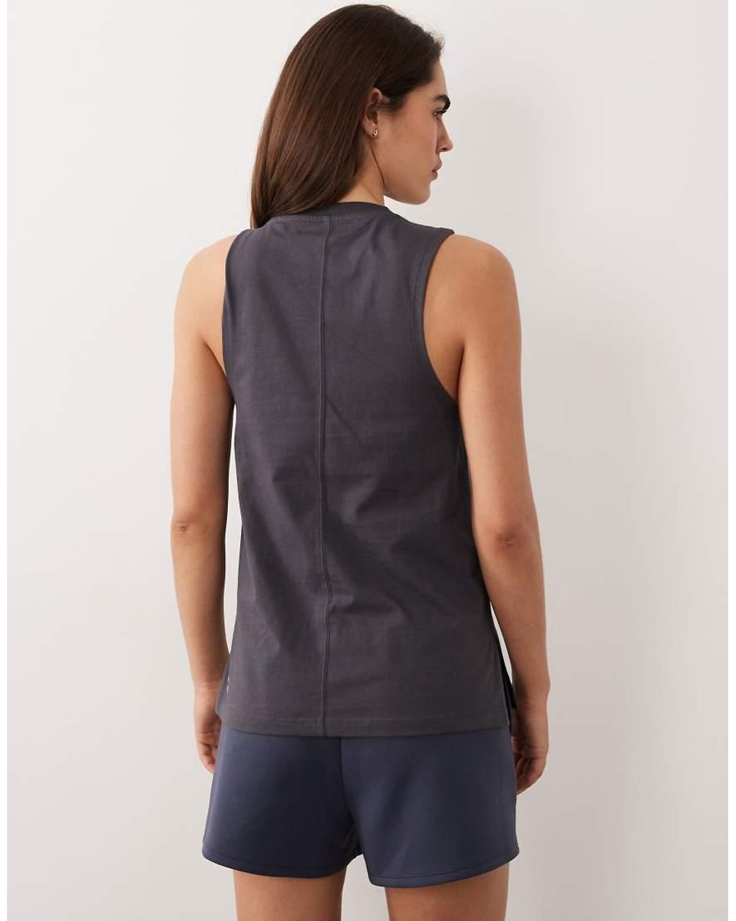 4505 Blue Icon Cotton Drop Armhole Vest With Quick Dry Finish