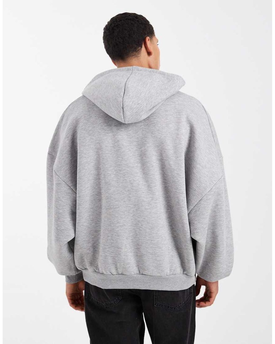 ASOS Gray Essentials Extreme Oversized Hoodie for men