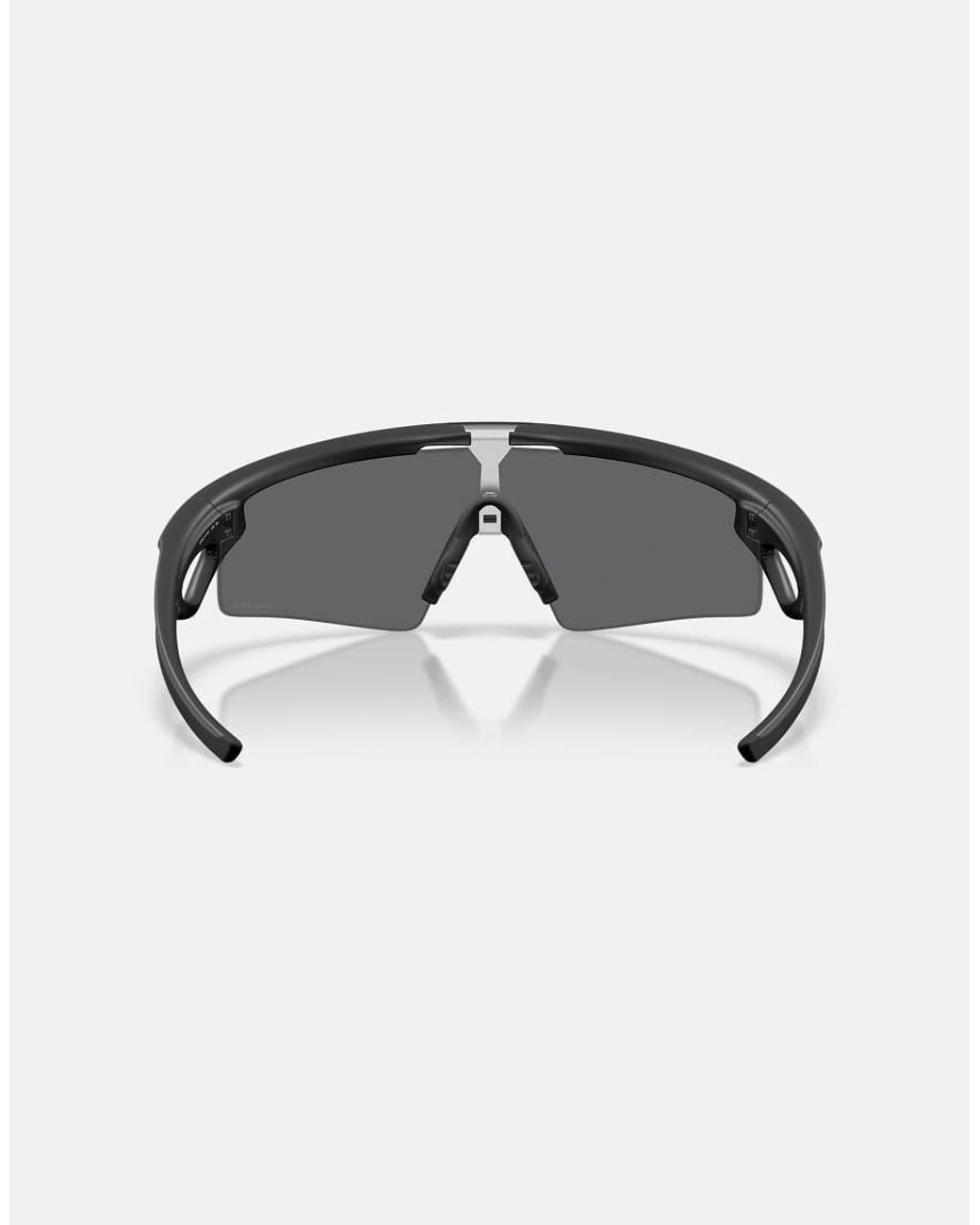 Oakley Gray Sphaera Strike Rectangle Sunglasses With Mirrored Lens