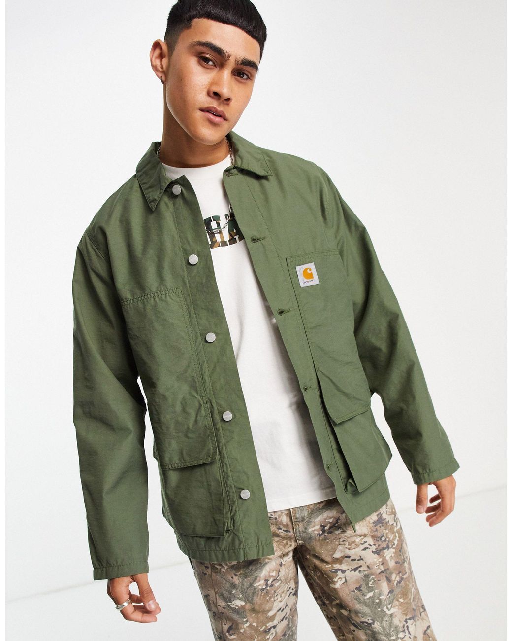 Carhartt WIP Montana Lined Jacket in Green for Men | Lyst Australia