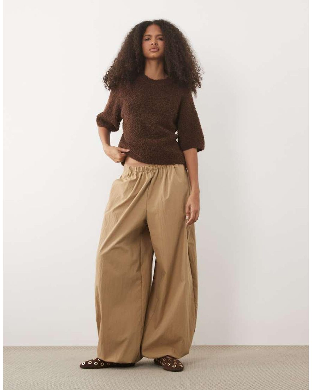 Brave Soul Brown Relaxed Fit Knitted T-Shirt