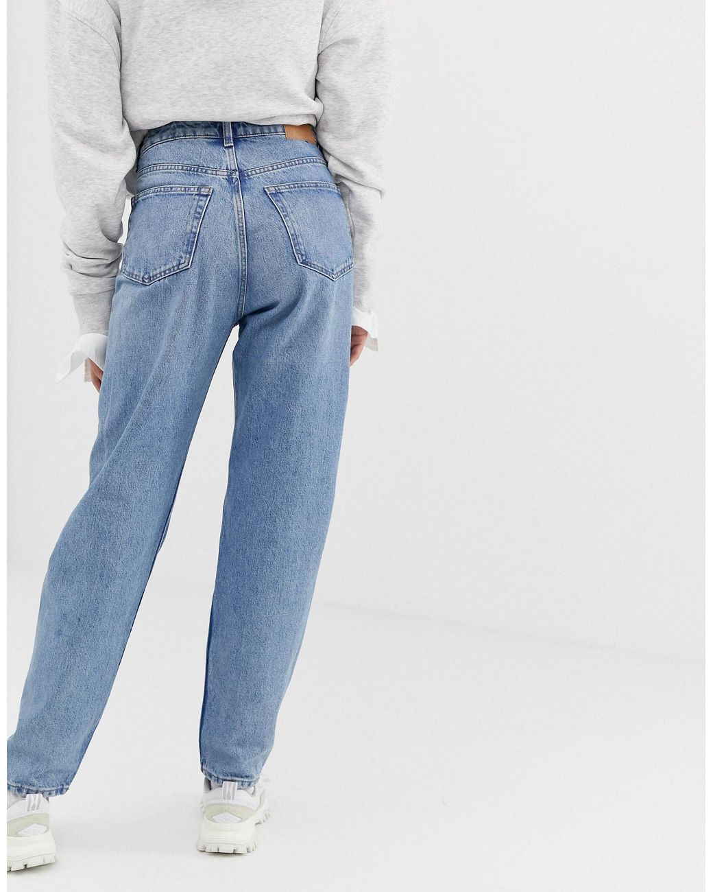 Weekday Denim Lash Cotton Oversized Mom 
