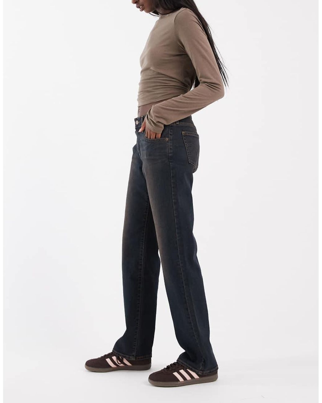 Levi's Superlow Rechte Denim Jeans in het Multicolor