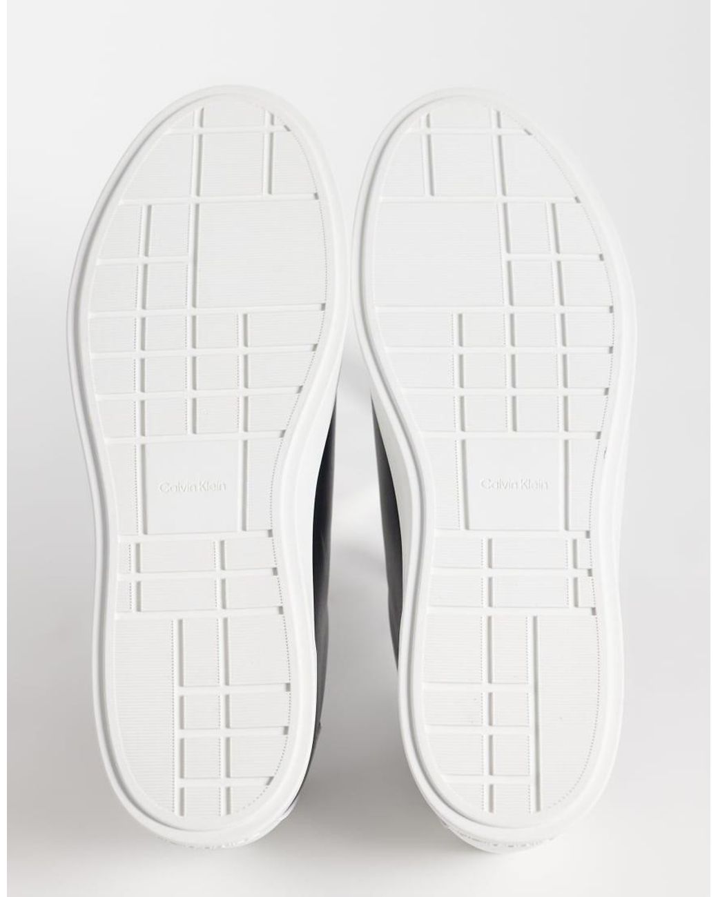 Calvin Klein Blue Leather Low Profile Cupsole Sneakers for men
