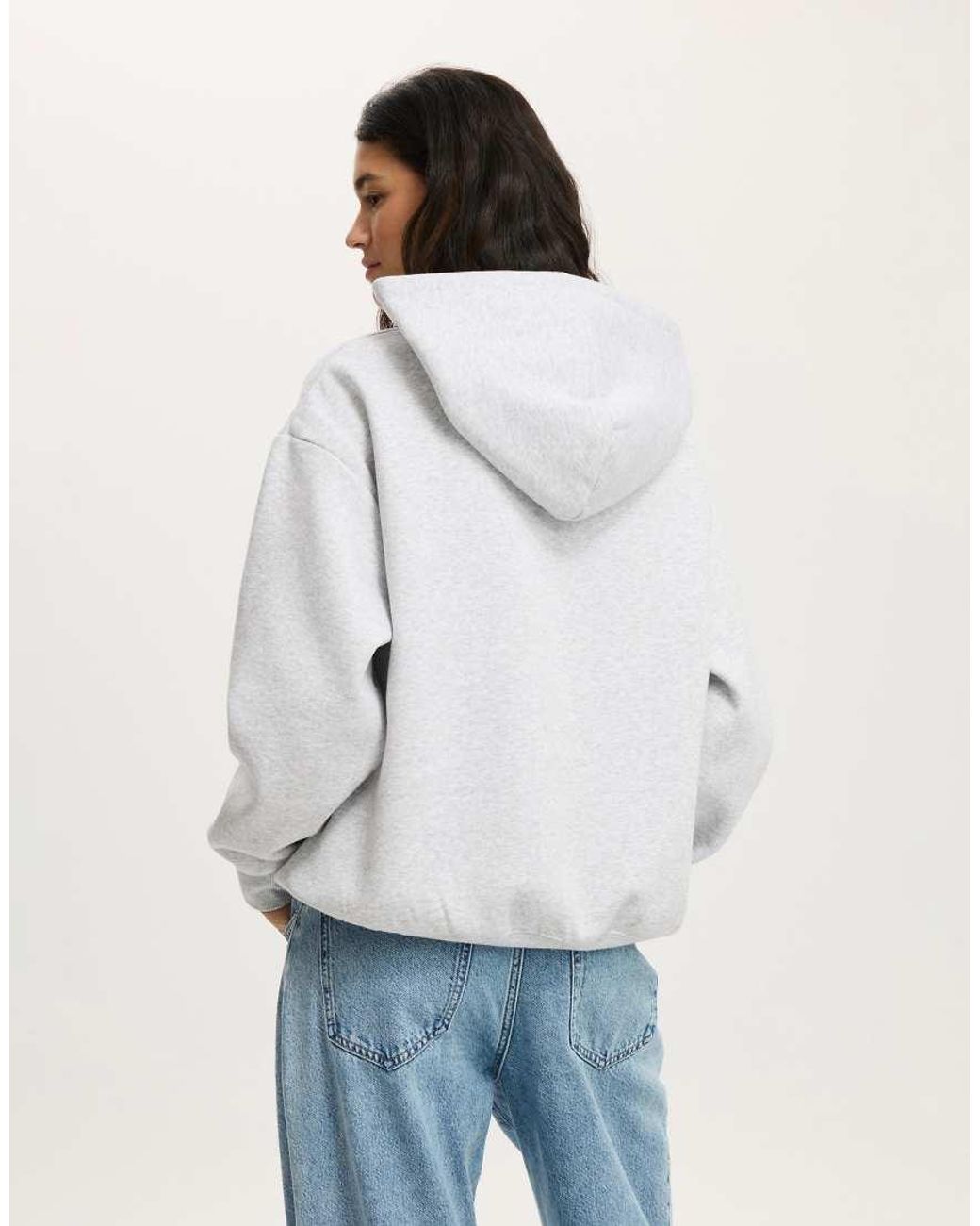 Cotton On White Premium Oversized Hoodie