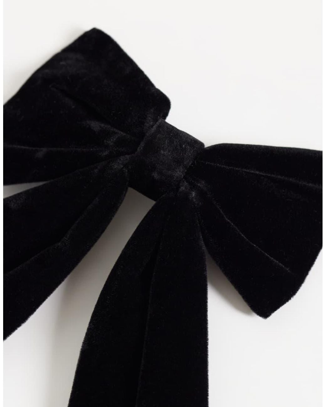 Accessorize Black Velvet Hair Bow