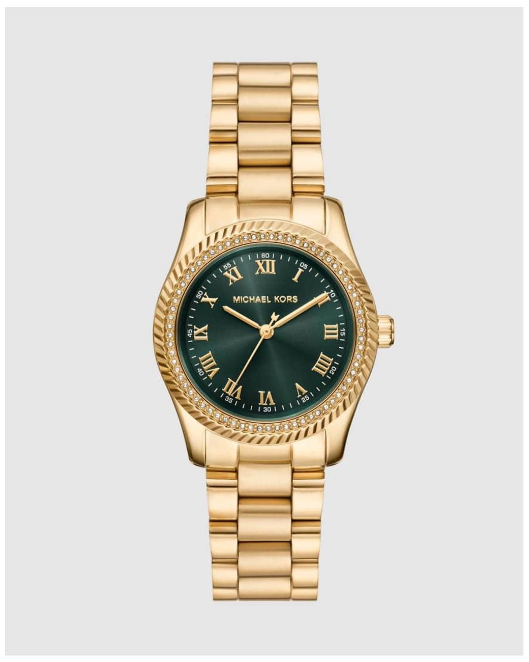Michael Kors Metallic Lexington Three-Hand-Tone Stainless Steel Watch