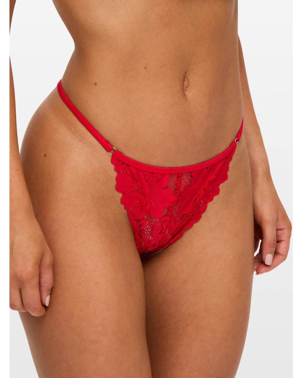 Ann Summers White Confession Lace Crotchless G-String