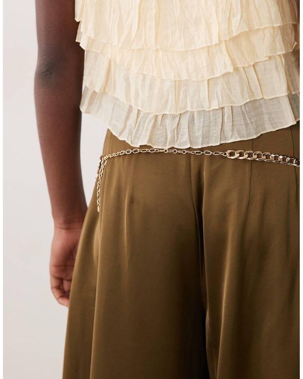 ASOS Natural Chunky Chain Coin Belt