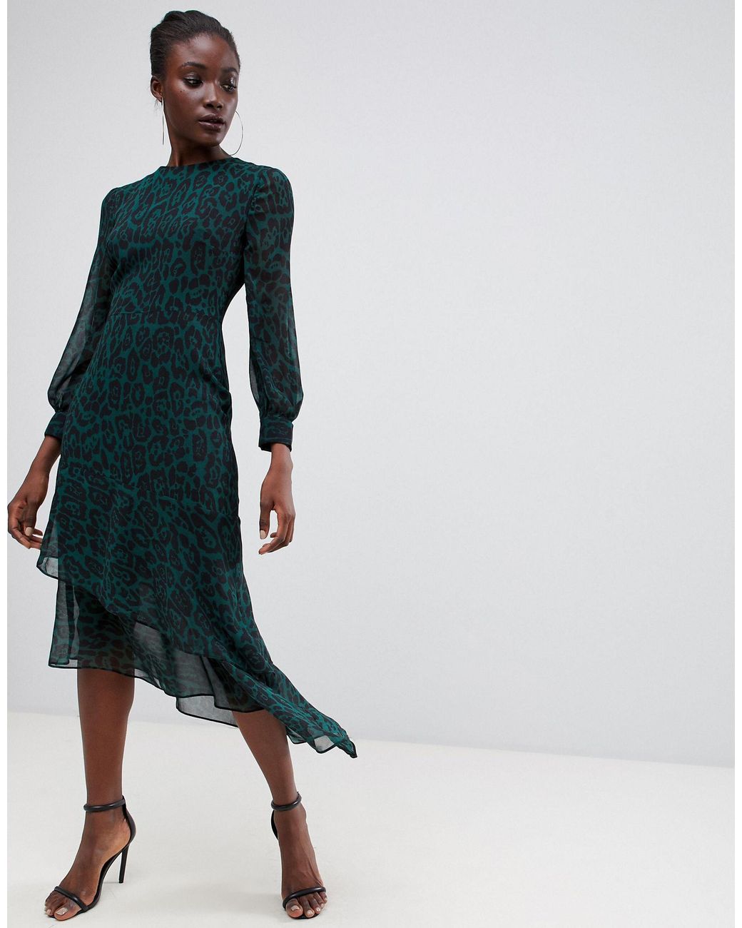 warehouse leopard dress