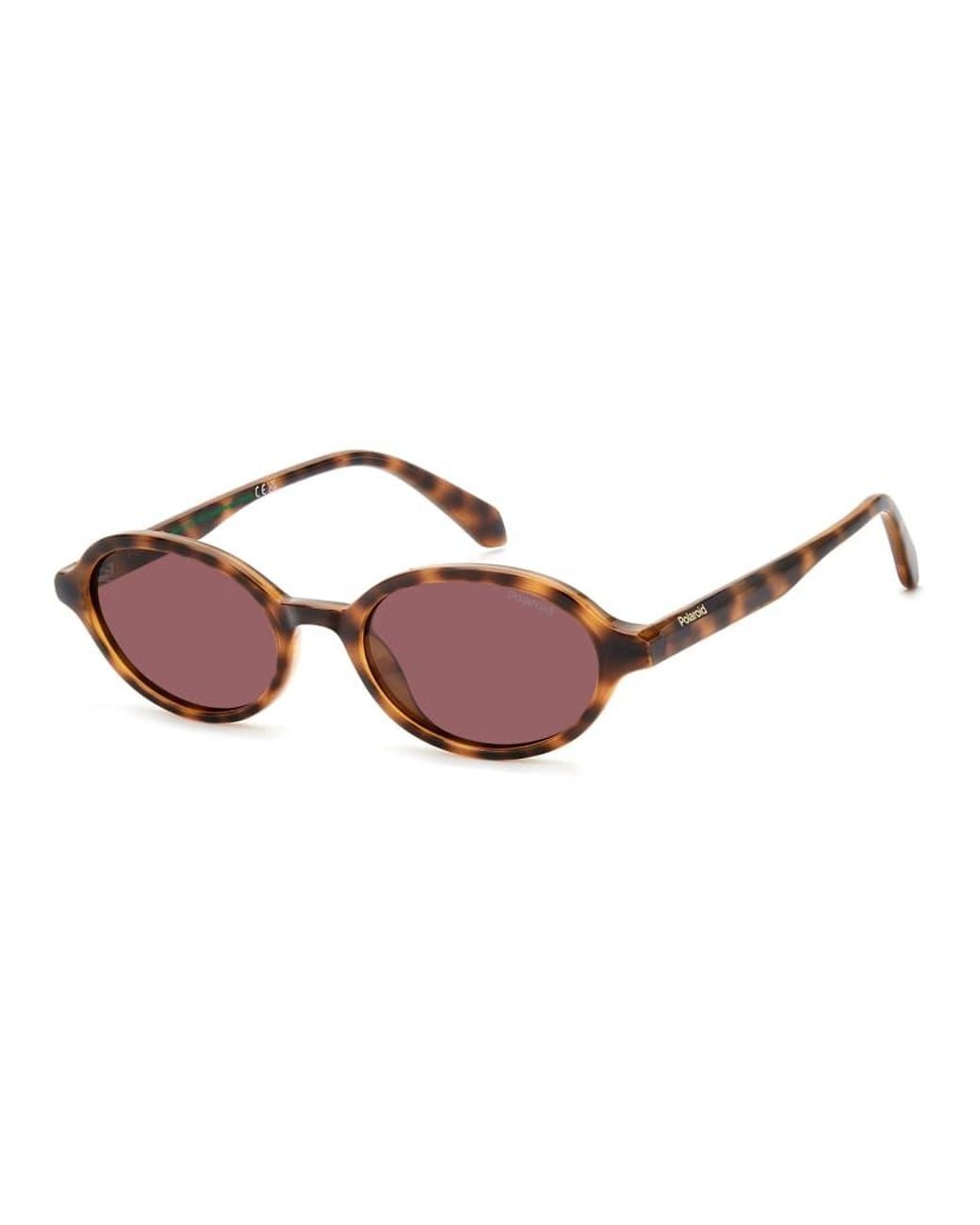 Polaroid Sunglasses Pink Polaroid Sung Vintage Oval Sunglasses With Polarized Lenses for men