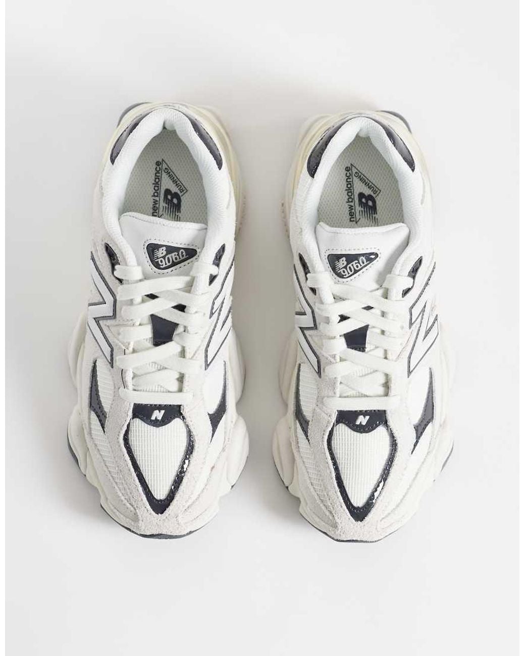 New Balance White 9060 Trainers