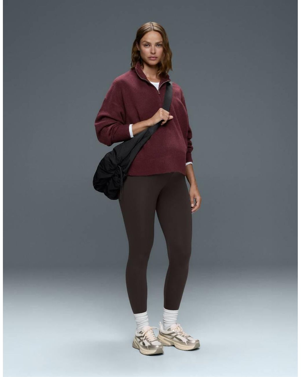 Oysho Gray Comfortlux 65Cm Maternity Leggings