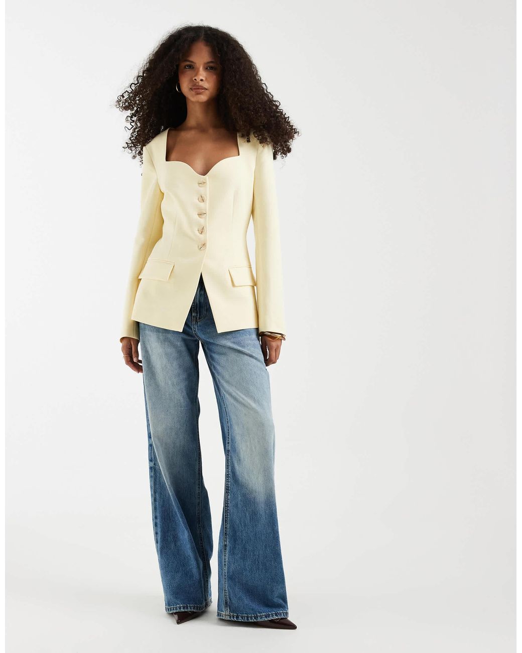 ASOS Natural – elegante leinenweste
