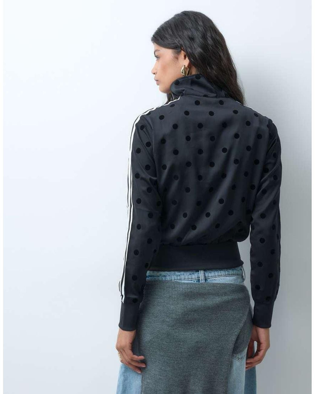Adidas Originals Blue Satin Track Top