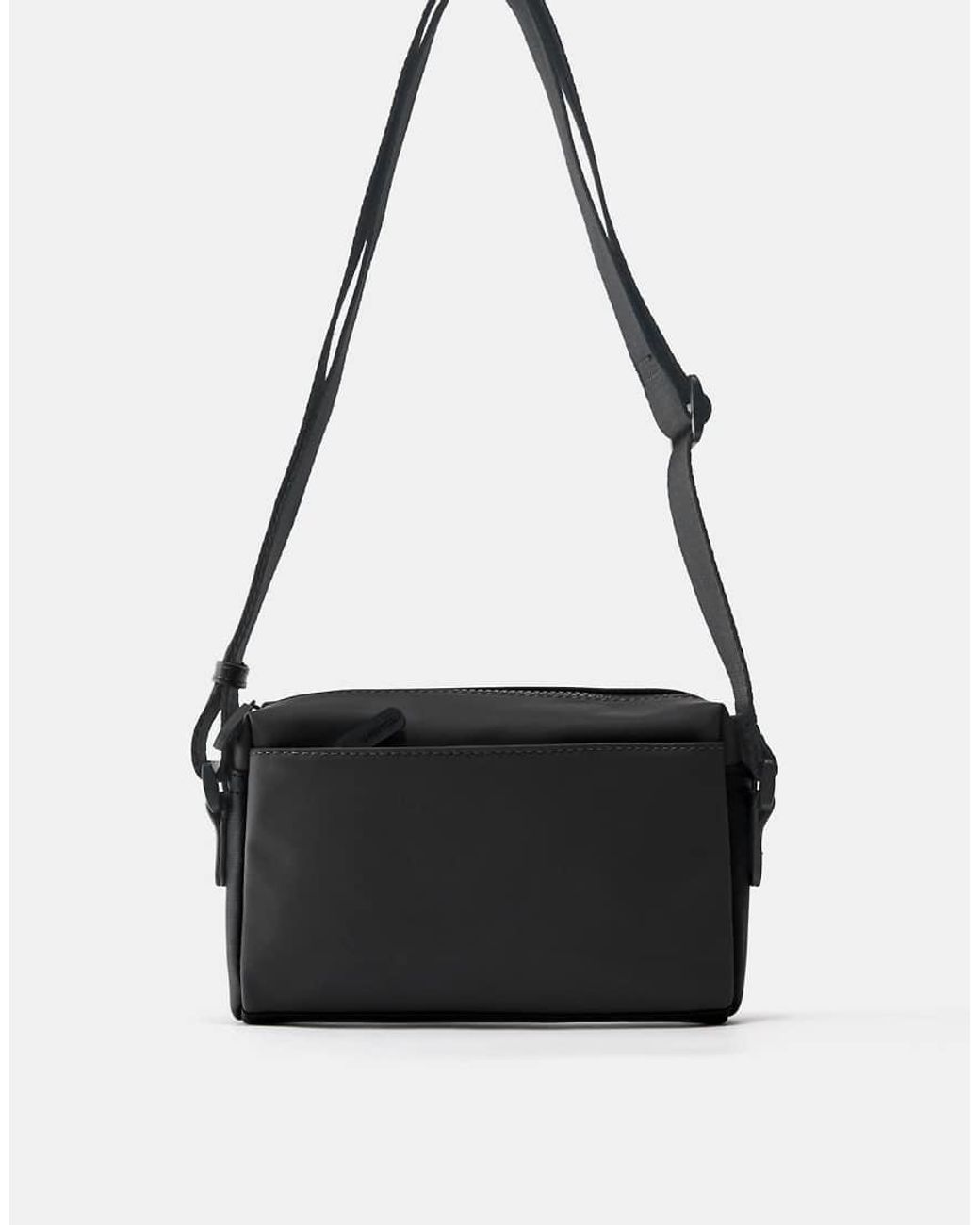 Borsa A Tracolla Gommata Nera di Pull&Bear in Black da Uomo