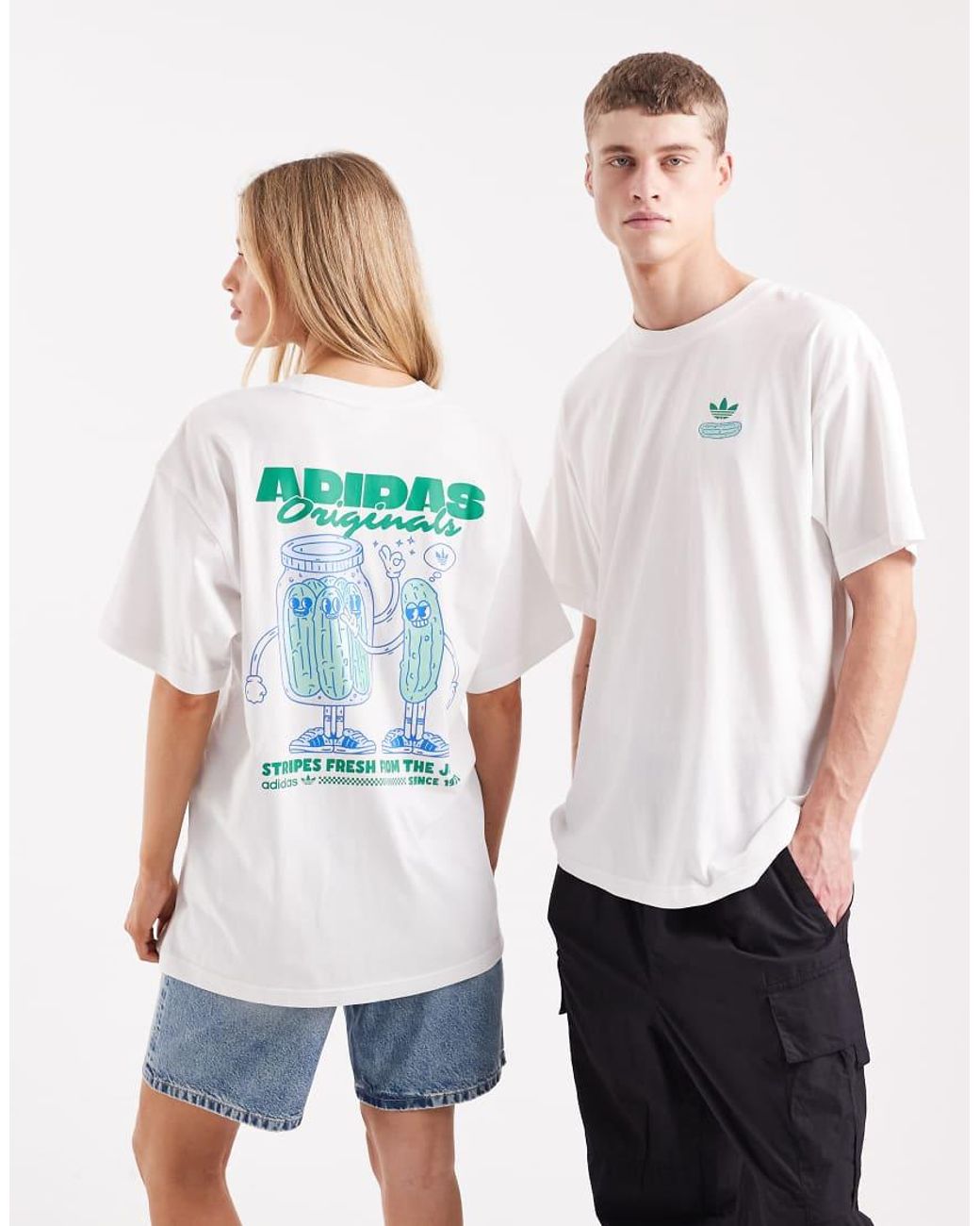 Adidas Originals White Pickle Graphic T-shirt