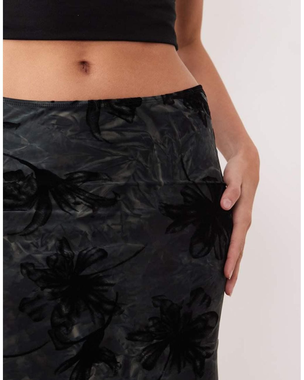 Motel Gray Alfreda Midaxi Skirt